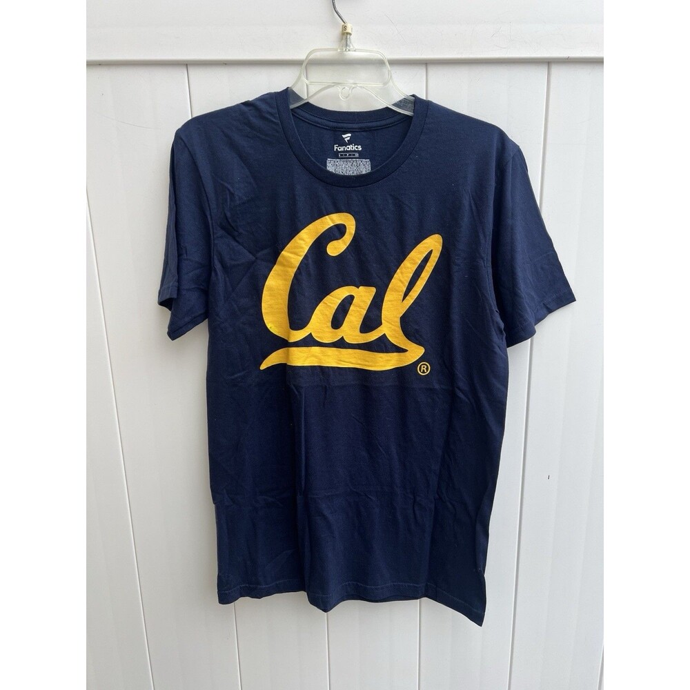 Fanatics Mens Medium University Of California CAL Navy Blue shirt NWOT Flaw
